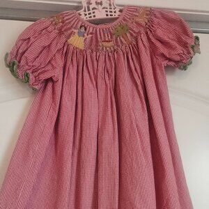 Smocked snow white 4t dress